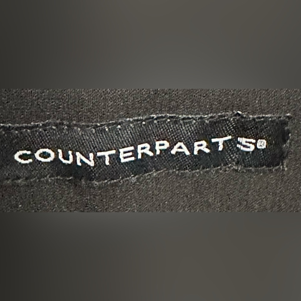 COUNTERPARTS WOMEN LUXE STRETCH MID RISE SLIM LEG SIZE 16 BLACK PANTS NWT - Picture 3 of 8